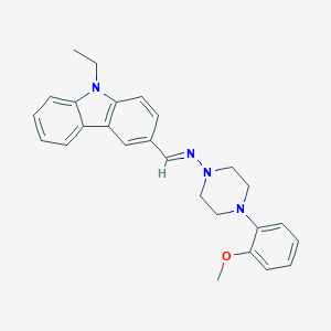 N-[(9-ethyl-9H-carbazol-3-yl)methylene]-N-[4-(2-methoxyphenyl)-1-piperazinyl]amine