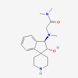 N~2~-[rel-(2R,3R)-2-hydroxy-2,3-dihydrospiro[indene-1,4'-piperidin]-3-yl]-N~1~,N~1~,N~2~-trimethylglycinamide bis(trifluoroacetate) (salt)