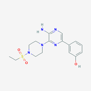 3-{5-amino-6-[4-(ethylsulfonyl)-1-piperazinyl]-2-pyrazinyl}phenol trifluoroacetate (salt)