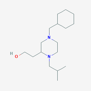 2-[4-(cyclohexylmethyl)-1-isobutyl-2-piperazinyl]ethanol