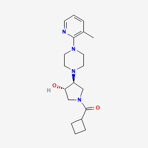 (3S*,4S*)-1-(cyclobutylcarbonyl)-4-[4-(3-methyl-2-pyridinyl)-1-piperazinyl]-3-pyrrolidinol