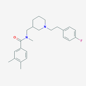 N-({1-[2-(4-fluorophenyl)ethyl]-3-piperidinyl}methyl)-N,3,4-trimethylbenzamide