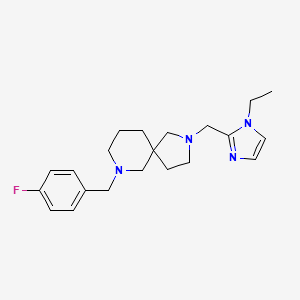 2-[(1-ethyl-1H-imidazol-2-yl)methyl]-7-(4-fluorobenzyl)-2,7-diazaspiro[4.5]decane