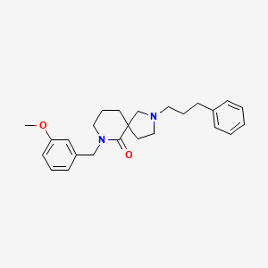 7-(3-methoxybenzyl)-2-(3-phenylpropyl)-2,7-diazaspiro[4.5]decan-6-one