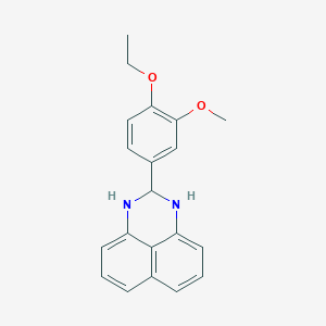 molecular formula C20H20N2O2 B380109 2-(4-ethoxy-3-methoxyphenyl)-2,3-dihydro-1H-perimidine CAS No. 315230-83-2