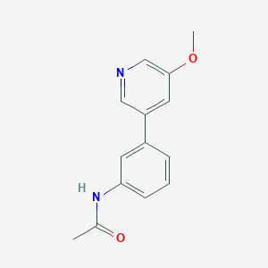 molecular formula C14H14N2O2 B3801092 N-[3-(5-methoxypyridin-3-yl)phenyl]acetamide 