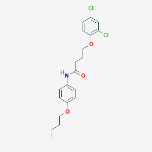 molecular formula C20H23Cl2NO3 B380113 N-(4-butoxyphenyl)-4-(2,4-dichlorophenoxy)butanamide 