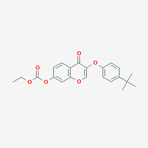 3-(4-tert-butylphenoxy)-4-oxo-4H-chromen-7-yl ethyl carbonate