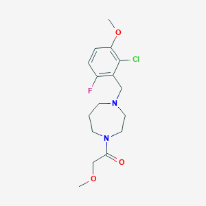 1-(2-chloro-6-fluoro-3-methoxybenzyl)-4-(methoxyacetyl)-1,4-diazepane