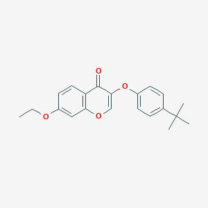 molecular formula C21H22O4 B380118 3-(4-tert-butylphenoxy)-7-ethoxy-4H-chromen-4-one 