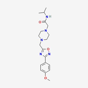 N-isopropyl-2-(4-{[3-(4-methoxyphenyl)-1,2,4-oxadiazol-5-yl]methyl}-1-piperazinyl)acetamide