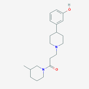 3-{1-[3-(3-methylpiperidin-1-yl)-3-oxopropyl]piperidin-4-yl}phenol