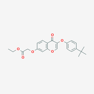 ethyl {[3-(4-tert-butylphenoxy)-4-oxo-4H-chromen-7-yl]oxy}acetate