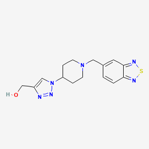 {1-[1-(2,1,3-benzothiadiazol-5-ylmethyl)-4-piperidinyl]-1H-1,2,3-triazol-4-yl}methanol trifluoroacetate (salt)