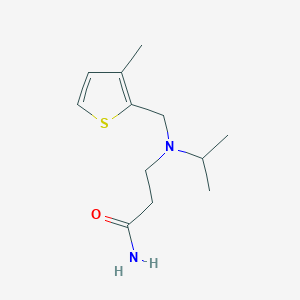 3-{isopropyl[(3-methyl-2-thienyl)methyl]amino}propanamide