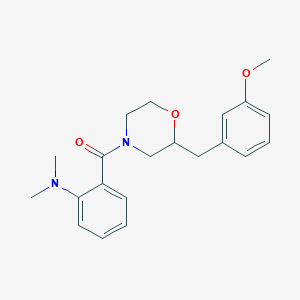 molecular formula C21H26N2O3 B3801259 (2-{[2-(3-methoxybenzyl)-4-morpholinyl]carbonyl}phenyl)dimethylamine 