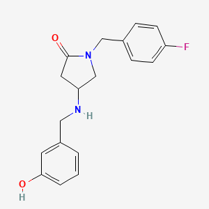 1-(4-fluorobenzyl)-4-[(3-hydroxybenzyl)amino]-2-pyrrolidinone