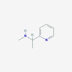 molecular formula C8H12N2 B038013 N-methyl-1-pyridin-2-ylethanamine CAS No. 114366-07-3