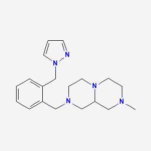 2-methyl-8-[2-(1H-pyrazol-1-ylmethyl)benzyl]octahydro-2H-pyrazino[1,2-a]pyrazine