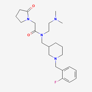 N-[2-(dimethylamino)ethyl]-N-{[1-(2-fluorobenzyl)-3-piperidinyl]methyl}-2-(2-oxo-1-pyrrolidinyl)acetamide