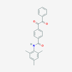 molecular formula C24H21NO3 B380140 N-mesityl-4-[oxo(phenyl)acetyl]benzamide 