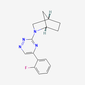 (1S*,4S*)-2-[5-(2-fluorophenyl)-1,2,4-triazin-3-yl]-2-azabicyclo[2.2.1]heptane