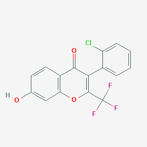 3-(2-Chloro-phenyl)-7-hydroxy-2-trifluoromethyl-chromen-4-one