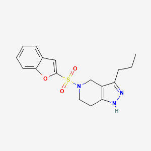 5-(1-benzofuran-2-ylsulfonyl)-3-propyl-4,5,6,7-tetrahydro-1H-pyrazolo[4,3-c]pyridine