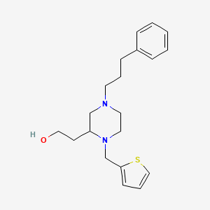 2-[4-(3-phenylpropyl)-1-(2-thienylmethyl)-2-piperazinyl]ethanol