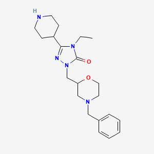 2-[(4-benzyl-2-morpholinyl)methyl]-4-ethyl-5-(4-piperidinyl)-2,4-dihydro-3H-1,2,4-triazol-3-one dihydrochloride