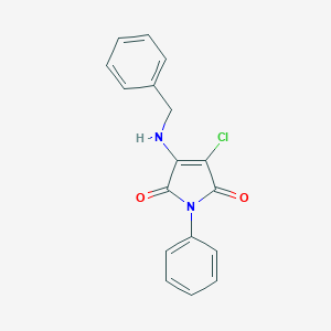 molecular formula C17H13ClN2O2 B380148 3-(benzylamino)-4-chloro-1-phenyl-1H-pyrrole-2,5-dione CAS No. 303033-92-3