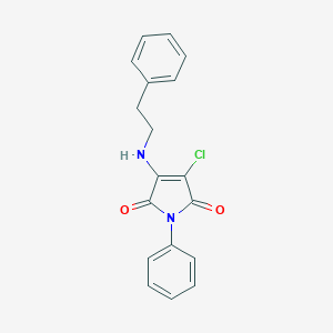 3-chloro-1-phenyl-4-[(2-phenylethyl)amino]-1H-pyrrole-2,5-dione