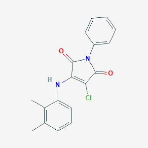 3-Chloro-4-(2,3-dimethylanilino)-1-phenylpyrrole-2,5-dione