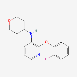 2-(2-fluorophenoxy)-N-(tetrahydro-2H-pyran-4-yl)-3-pyridinamine