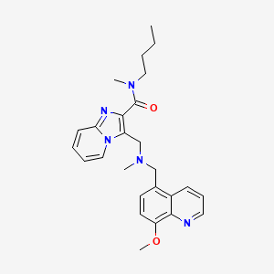 N-butyl-3-{[[(8-methoxy-5-quinolinyl)methyl](methyl)amino]methyl}-N-methylimidazo[1,2-a]pyridine-2-carboxamide