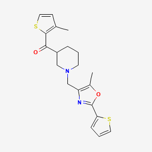 (3-methyl-2-thienyl)(1-{[5-methyl-2-(2-thienyl)-1,3-oxazol-4-yl]methyl}-3-piperidinyl)methanone