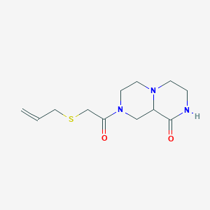 8-[(allylthio)acetyl]hexahydro-2H-pyrazino[1,2-a]pyrazin-1(6H)-one