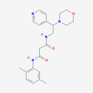 N-(2,5-dimethylphenyl)-N'-(2-morpholin-4-yl-2-pyridin-4-ylethyl)malonamide