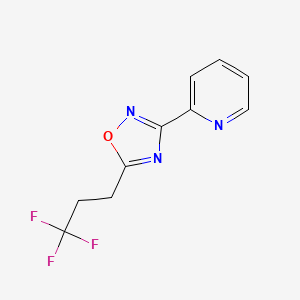 molecular formula C10H8F3N3O B3801701 2-[5-(3,3,3-trifluoropropyl)-1,2,4-oxadiazol-3-yl]pyridine 