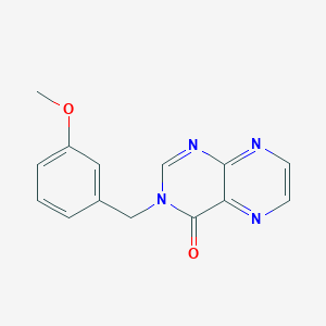 molecular formula C14H12N4O2 B3801707 3-(3-methoxybenzyl)pteridin-4(3H)-one 