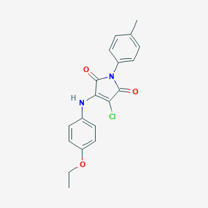 3-chloro-4-(4-ethoxyanilino)-1-(4-methylphenyl)-1H-pyrrole-2,5-dione