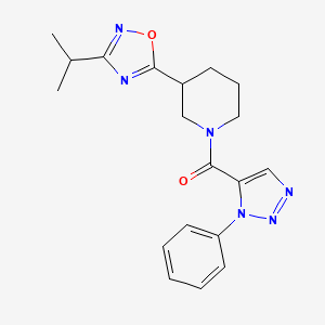 3-(3-isopropyl-1,2,4-oxadiazol-5-yl)-1-[(1-phenyl-1H-1,2,3-triazol-5-yl)carbonyl]piperidine