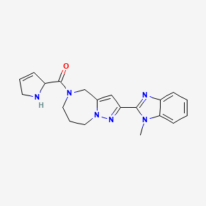 5-(2,5-dihydro-1H-pyrrol-2-ylcarbonyl)-2-(1-methyl-1H-benzimidazol-2-yl)-5,6,7,8-tetrahydro-4H-pyrazolo[1,5-a][1,4]diazepine dihydrochloride