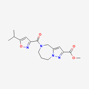 methyl 5-[(5-isopropylisoxazol-3-yl)carbonyl]-5,6,7,8-tetrahydro-4H-pyrazolo[1,5-a][1,4]diazepine-2-carboxylate