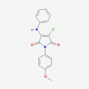 3-anilino-4-chloro-1-(4-methoxyphenyl)-1H-pyrrole-2,5-dione