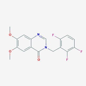 6,7-dimethoxy-3-(2,3,6-trifluorobenzyl)quinazolin-4(3H)-one