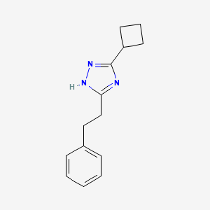 molecular formula C14H17N3 B3801831 5-cyclobutyl-3-(2-phenylethyl)-1H-1,2,4-triazole 