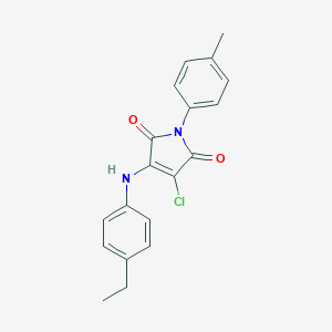 3-chloro-4-(4-ethylanilino)-1-(4-methylphenyl)-1H-pyrrole-2,5-dione