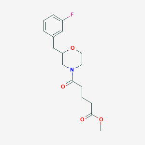 methyl 5-[2-(3-fluorobenzyl)-4-morpholinyl]-5-oxopentanoate