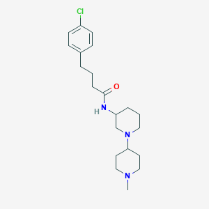 4-(4-chlorophenyl)-N-[1-(1-methylpiperidin-4-yl)piperidin-3-yl]butanamide